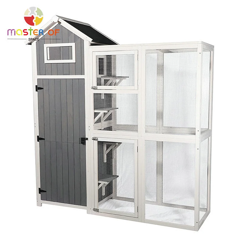 New Arriavl Wooden Storage Cat Cage Outdoor Big Size House For Pet W06F158