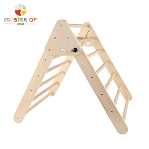 Safe indoor play centre wooden climbing cube for kids W01F041