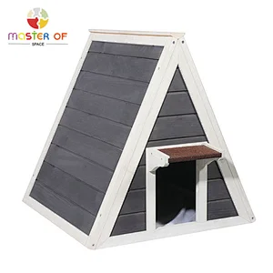 Modern Minimalist Stylish Outdoor Pet House Wooden Triangular Cat House W06F161