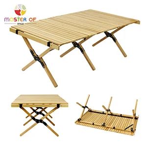 outdoor camping wooden portable picnic table W08C348