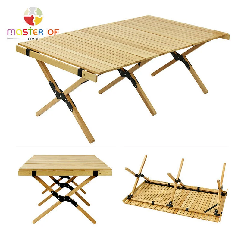 outdoor camping wooden portable picnic table W08C348