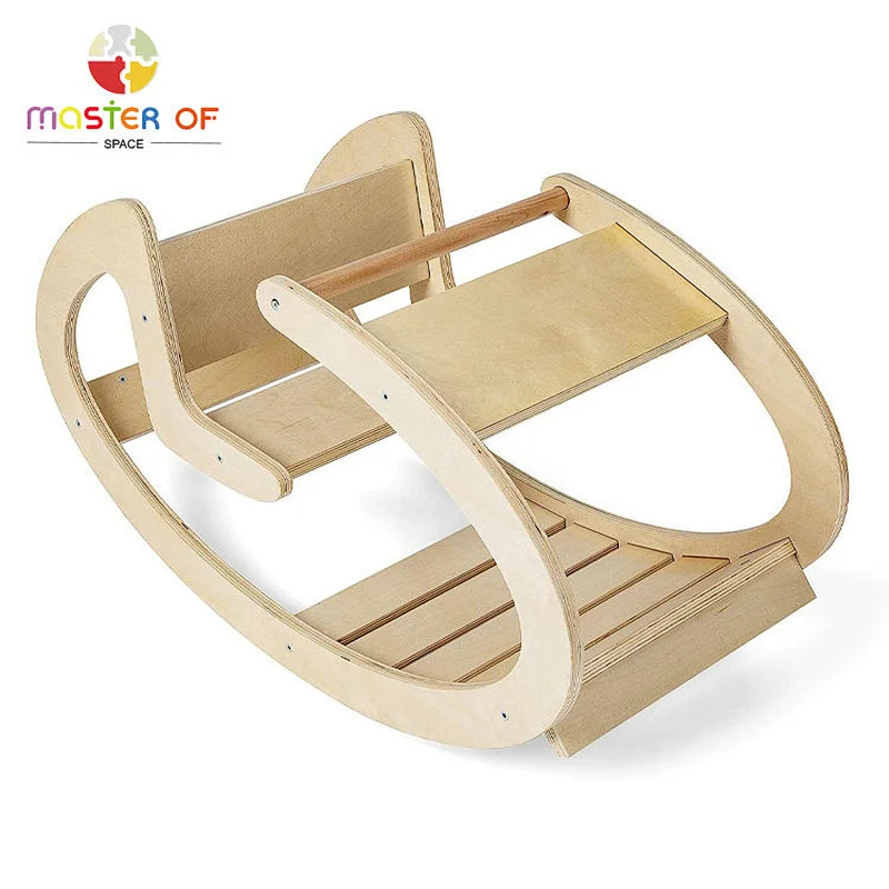 Safe indoor play centre wooden climbing cube for kids W01F041