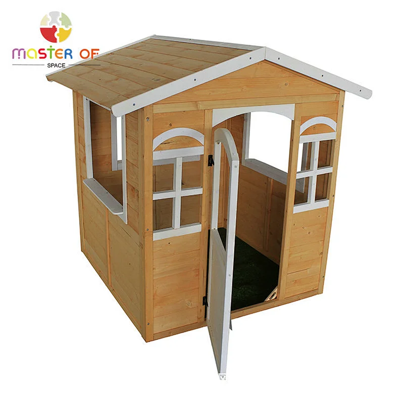 High Quality Backyard Outdoor Small Wooden Playhouse For Kids W01D084