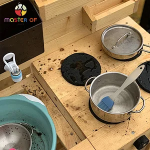 New Design durable play toys wooden outdoor mud kitchen for kids W10C765