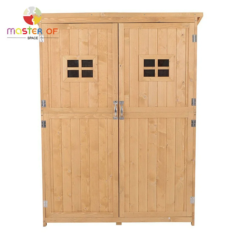 Good Quality Outdoor Backyard Shed Wooden Tool Storage Cabinet W06F162