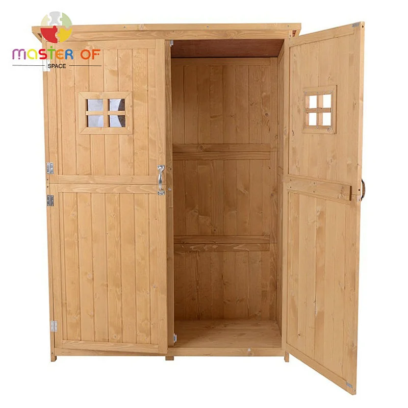 Good Quality Outdoor Backyard Shed Wooden Tool Storage Cabinet W06F162