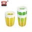 BPA FREE 2 color plate Plastic Lemon Shape Tableware Plate and Cup