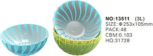 plastic kitchen bowl fruit bowl salad bowl pp bowl