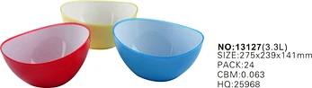 plastic kitchen bowl fruit bowl salad bowl ps double color bowl