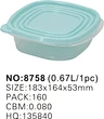 plastic food container disposable
