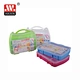 Portable Storage Case, Utility storage box,Plastic Organizer Box with Dividers, Jewelry Organizer Box, 12 Compartment Organizer, Organizer Storage Container