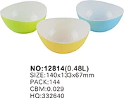 plastic double color bowl