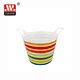 Plastic rainbow storage box IML STACKABLE FLEXIBLE TUB/ STORAGE BUCKET(30L) round