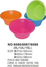 plastic wash basin
