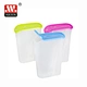 Plastic Packaging Canister with Lid for Food Storage