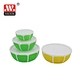 BPA FREE 2 color plate Plastic Lemon Shape Tableware Salad Bowl