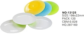 double color plate food plate fruit plate  plastic double color plate