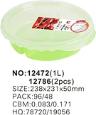 plastic round food container