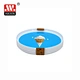 4 Pcs Plastic Round Plate/Tray with in Mold Labeling Printing for Tableware