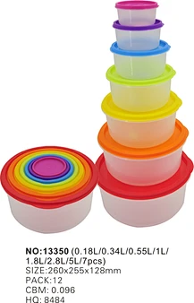 plastic round container with lid