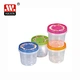 Kitchen colorful plastic airtight sealed canister jar set for Kitchen Grains and food Storage