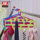 Haixing plastic clothes hangers with loops for socks scarf tie hanger holder