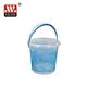 Plastic storage basket In mold ladeling storage basket IML storage box with handle
