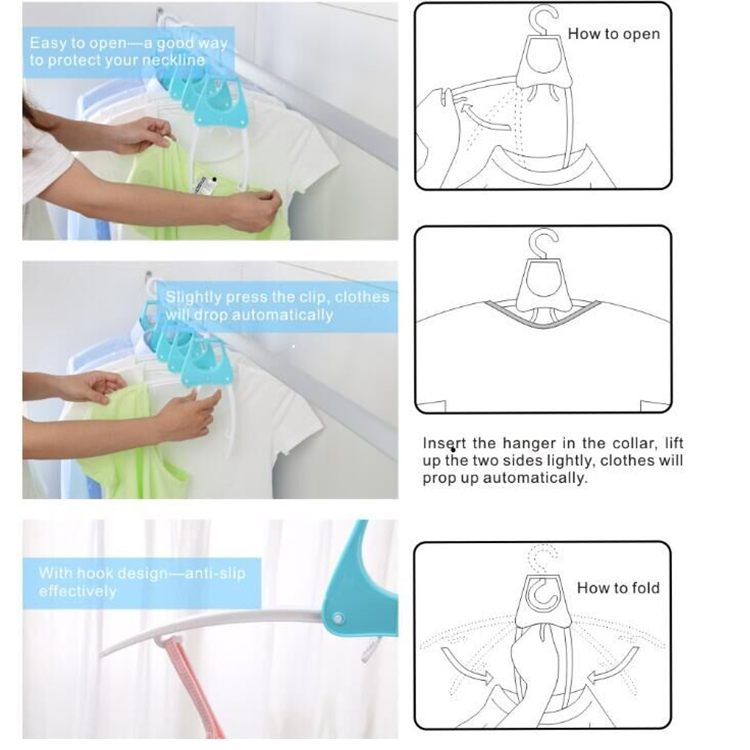 Fashion design 5pcs useful coat hanger plastic clothes hanger