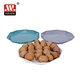 Amazon Haixing 5 size food plastic colored plates mixed color party set wedding plates plastic Diamond plate
