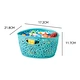 plastic storage basket