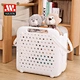 Amazon top sale collapsible laundry basket storage wholesale foldable plastic laundry basket with handles