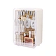 Cosmetic Display Cases with Brush and Lipstick