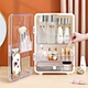 Cosmetic Display Cases with Brush and Lipstick