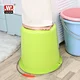 plastic bucket with metal handle