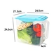 plastic storage container with lid