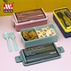 plastic lunch box with fork