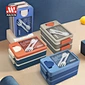 plastic lunch box with spoon