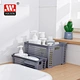 plastic storage basket with handle