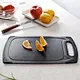 plastic cutting board with handle