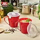 plastic microwave cup with lid