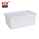 plastic storage box with lid