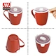 plastic microwave cup with lid