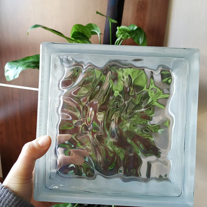 colored update glass block/80 thickness decorative glass block for indoor decoration