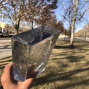 2019 Textured casting art glass brick