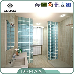 indoor decoration white and colored glass brick good price for sale