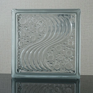 clear glass brick/glass block high quality with iso9001 for safe construction