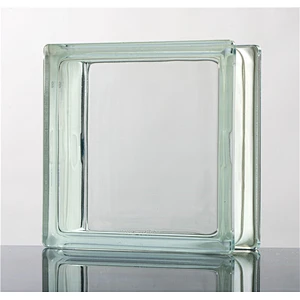 190x190x80mm clear hexagonal glass block corner clear glass brick edge glass block for wall
