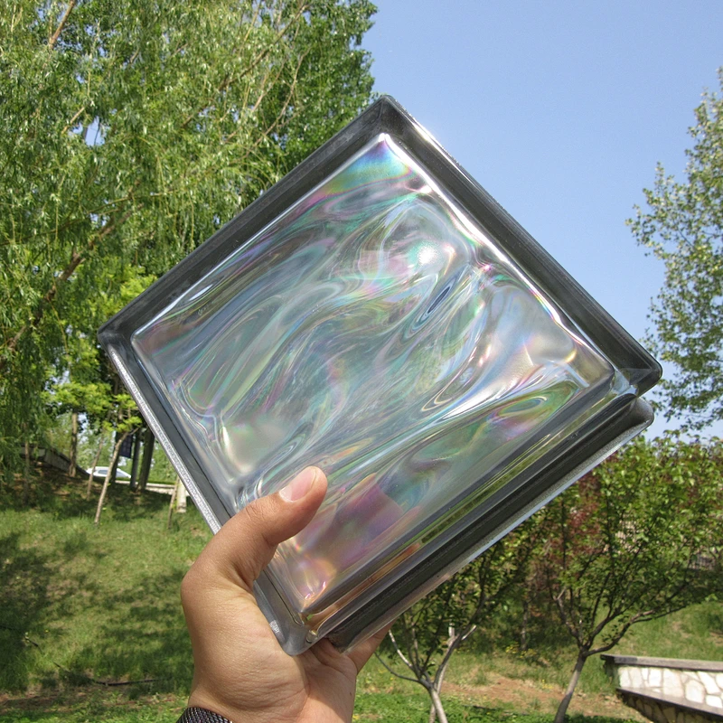 Colorful hollow glass blocks with patented technology