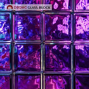 Hollow glass block with lighting effect