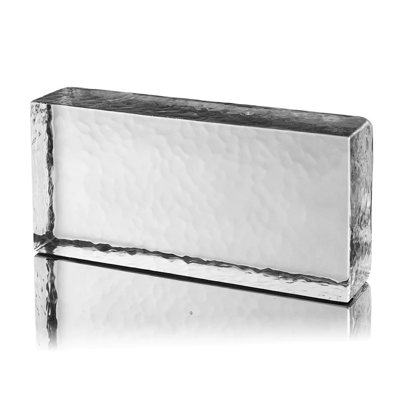 Perforated crystal glass brick /block with good quality for building decoration
